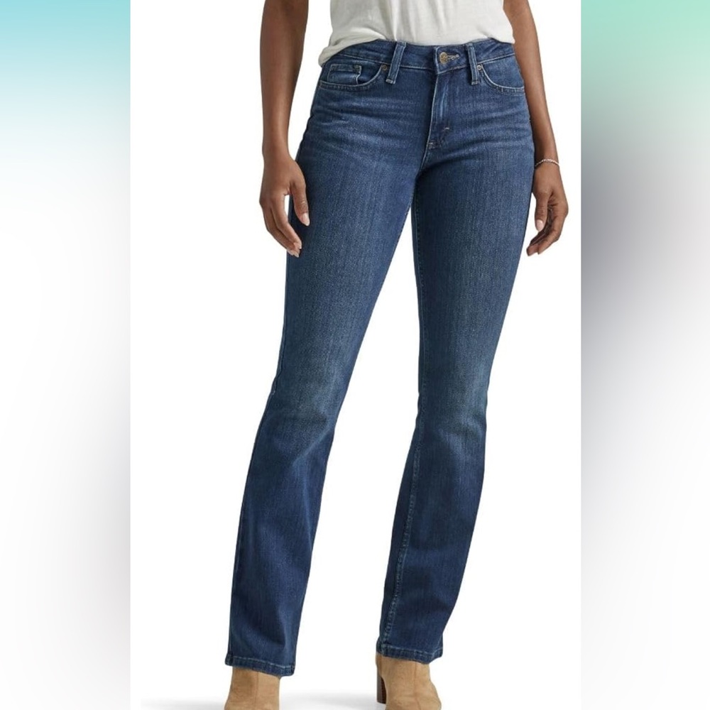Lee platinum jeans mid rise barely bootcut
